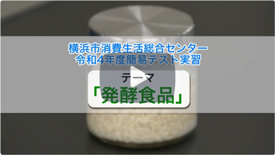 発酵食品の講習と塩分計を使った実習の模様