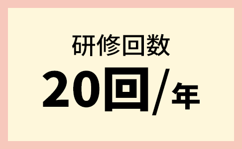 研修回数20回/年